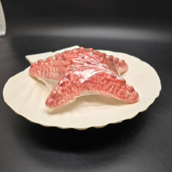 Starfish Candle & Ceramic Clam Shell Candle Holder Coastal Decor Gift DH1336 - Picture 3 of 6